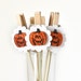 Halloween Cupcake Toppers Decoration Jack-O-Lantern Glitter Party Decoration or Gift Favor Bag Clips - Set of 12 - Wish Clips