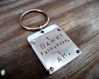 Nickel Silver Personalized Pet Id Tag - Copper Wire Wrap - Aluminum Contact Backer