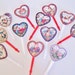 Valentine CUPCAKE TOPPERS Victorian Shabby Handmade Vintage Inspired Set of 12
