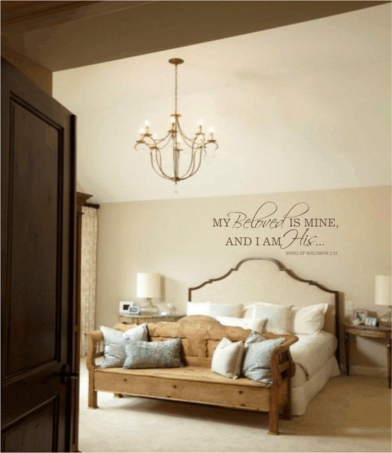 Items similar to Master Bedroom Wall Decal My Beloved is ...