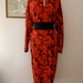 FLORA KUNG Water and Oil Pattern Silk Dress M