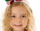 Treasured Treat Headband - Christmas or Holiday - Red, Green & White: Fits toddler to adult - Cutie Patootie Designz Il_170x135