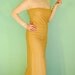 Vintage Lurex Gold Gown - Old Hollywood Burlesque Costume Full Length Dress 1940s 1950s 1960s - Rockabilly Pinup