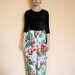 Vintage 80s Tropical Print Harem Pants