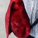 Vintage 90s Red Faux Fur Fuzzy Grunge Backpack