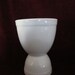 Reserved for Chair French Porcelain White Egg Cup Excellent Modern Mid Century