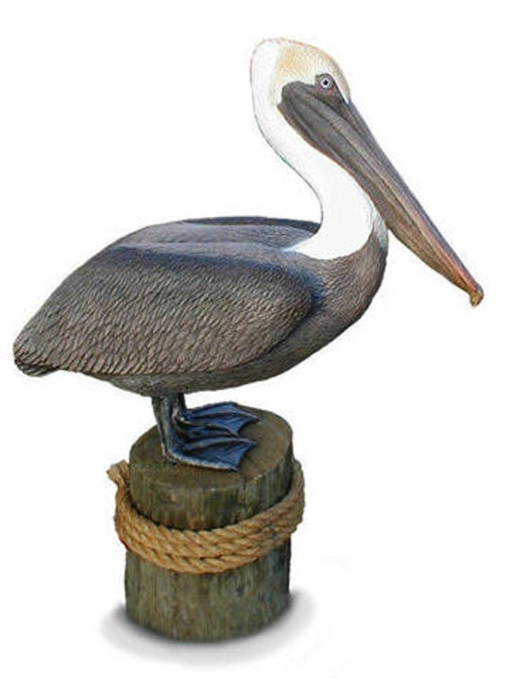 pelican resin statue