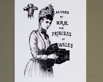 an army of light with the princess of wales--black and white 4X6 POSTCARDS