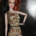 Fashion Royalty Doll Dress Warm-hued Floral Jumpsuit, Belt, Earrings and Bracelets