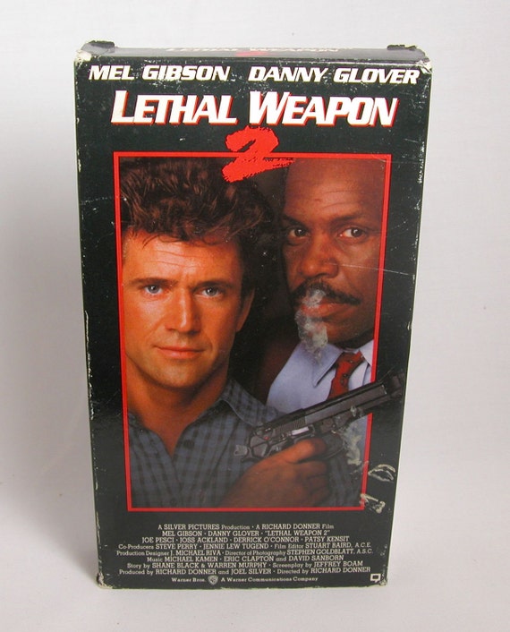 Lethal Weapon 2 Vintage VHS Tape 1989 Mel by winterparkcollect