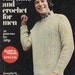 Golden Hands Pattern Book - All you Can Knit and Crochet for Men Vintage 1970s