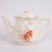 Vintage Orange Poppy Teapot 1940s Universal Cambridge Potteries