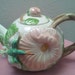 On Hold for Elisabeth Vintage Fitz & Floyd Hummingbird Tea Pot c1980