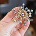 Aurora Borealis Rhinestone Brooch