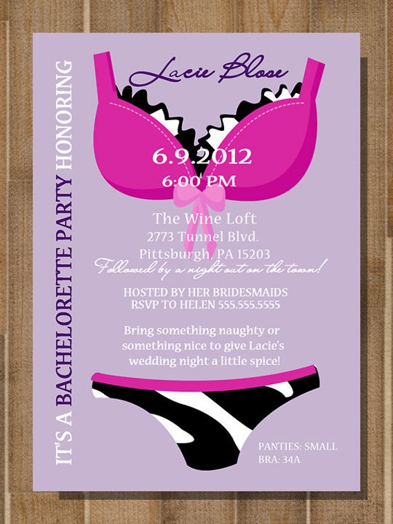 Bridal Shower And Bachelorette Party Invitations 8
