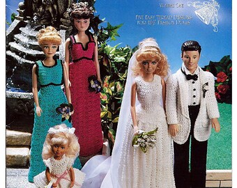 Summer Enchantment Volume One Contemporary Bridal Series Fashion Doll Crochet Pattern 797