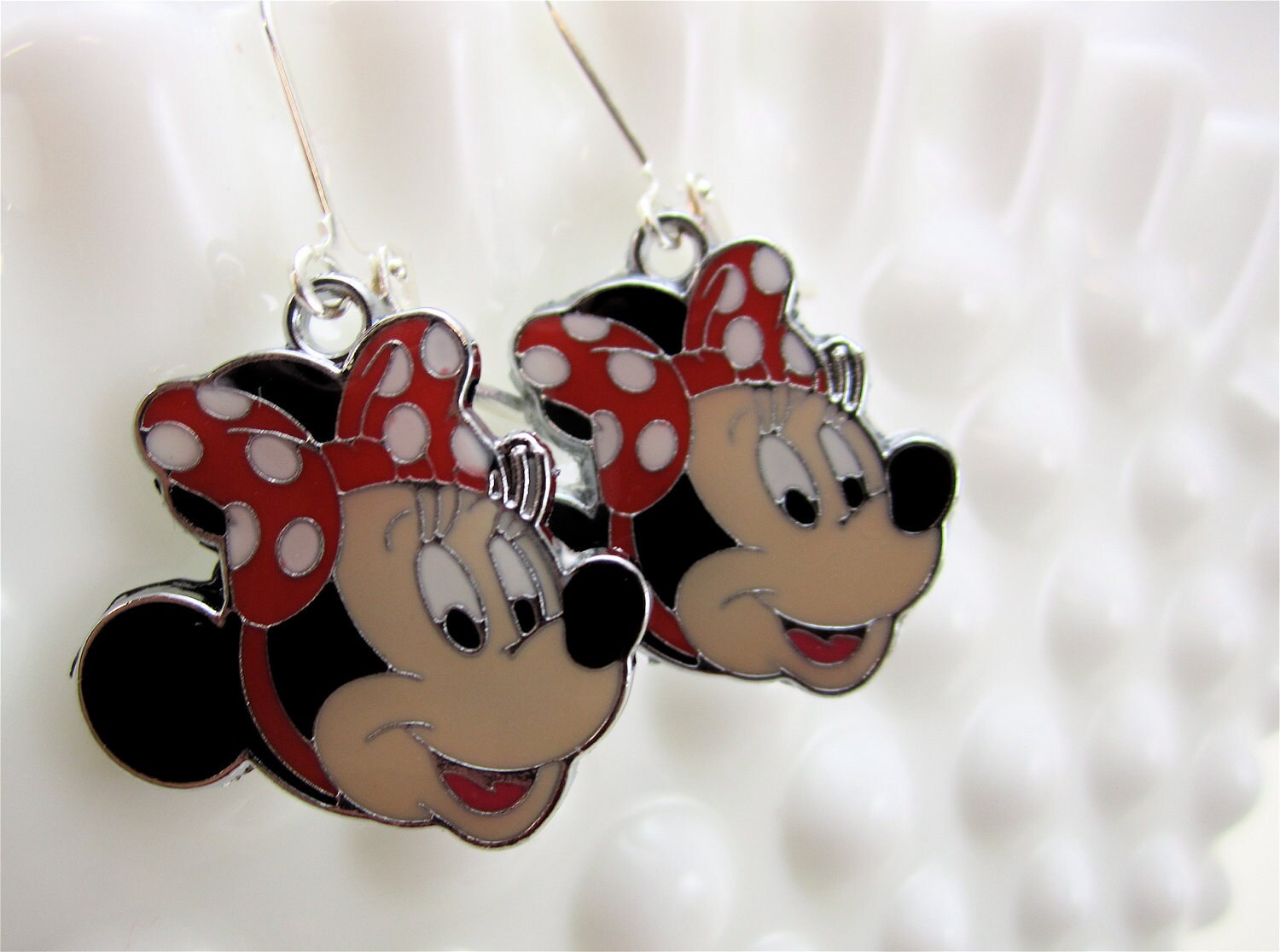 Girls Earrings Minnie Mouse EarringsLittle Girls Girls