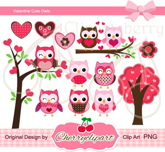 valentine owl clip art - photo #22