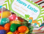 PRINTABLE - Chevron Easter Treat Bag Topper - Boy Easter Bunnies - Personalized Il_170x135