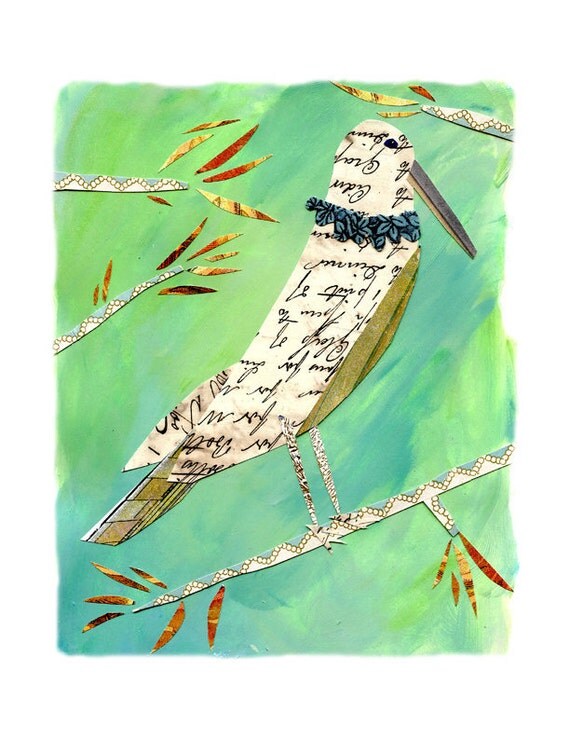 mixed media bird mixed media art mixed media print mixed