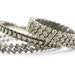 Vintage 1950s / 1960s Rhinestone Bracelets Set, Silver / Clear