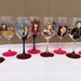 Reserve Listing for Jaimie: 2 Custom Hand-Painted Wine Glass 18.5oz