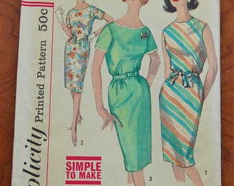 DISCOUNTED** 1960's Simplicity Dress Pattern - Bust 34 - UNCUT - no.4394