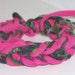 Pink & Camo Baby Teether Tshirt Bracelet - Upcycled from Recycle Tshirts