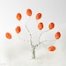 Orange Czech Glass Beads 12mm (18) Opaque Glass Pressed Twisted Oval LAST