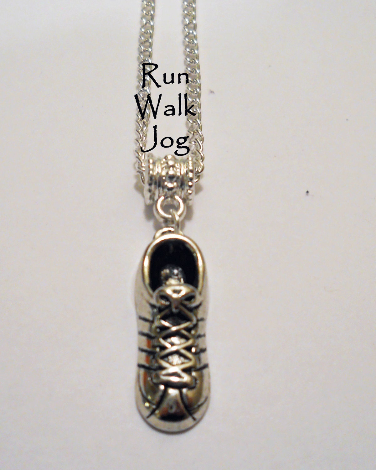 Run Runner Running 3D Unisex Pendant Necklace by marviellesjewelry