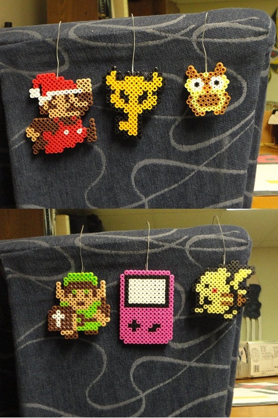 8 bit nerdy christmas ornaments your choice of 3 8 bit nerdy christmas ornaments your choice of 3