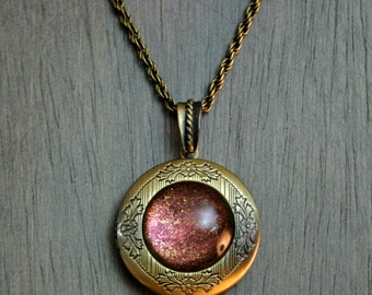 Firefly Serenity - Color Changing - Antique Bronze Locket