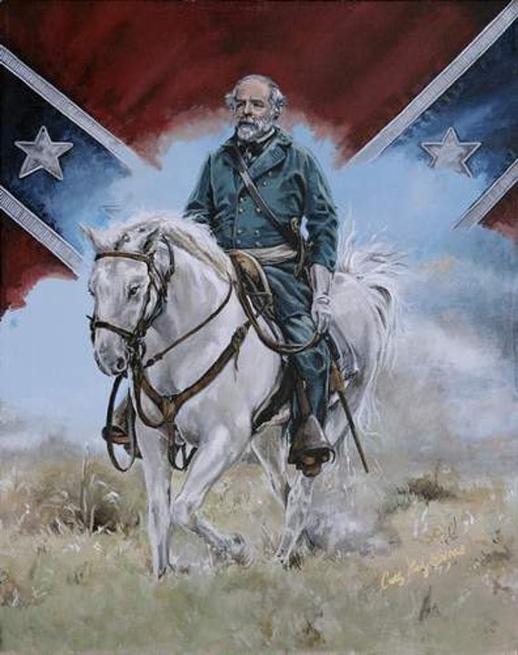 Items similar to Civil War Art, General Robert E Lee, civil war