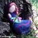 Mother and Child Needle Felted Dolls- Waldorf Inspired Play or Decoration- Pipe Cleaner Base