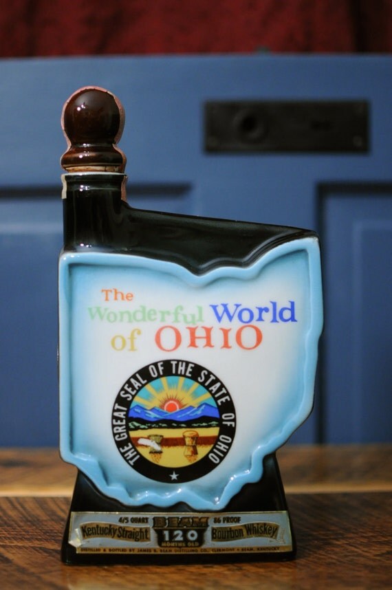 Jim Beam Decanter The Wonderful World of Ohio
