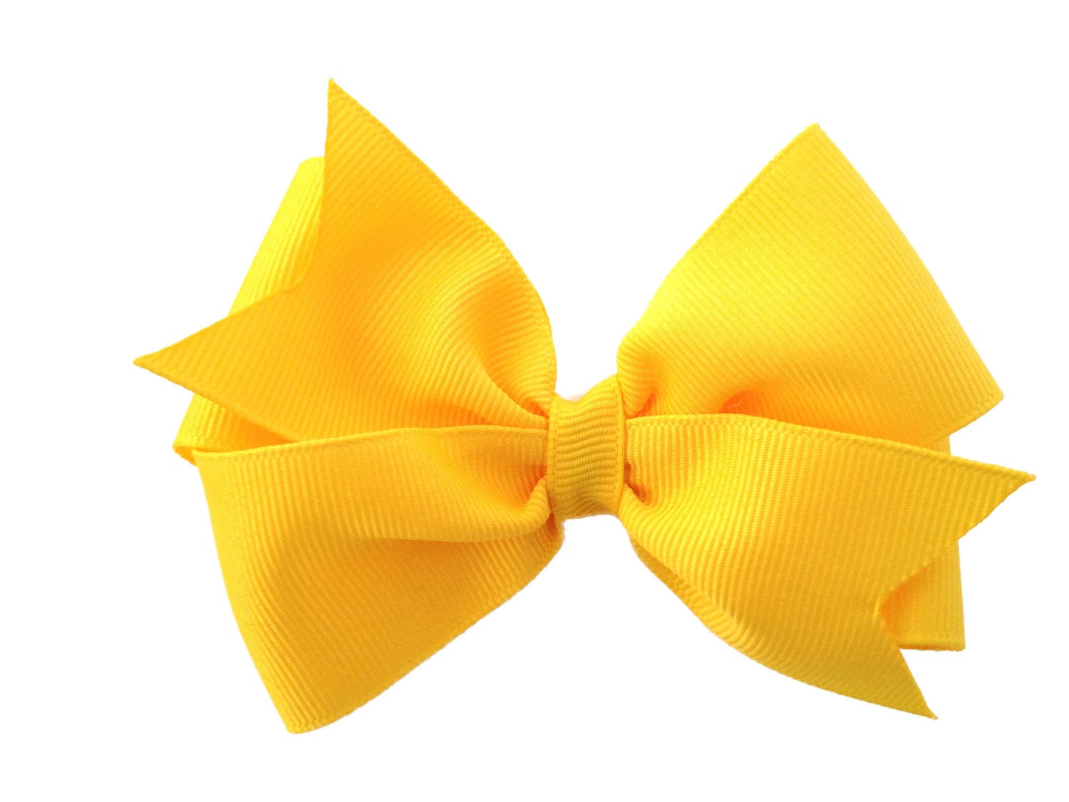 blue yellow hair bow