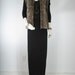 Vintage faux fur vest Leopard print with pockets women S small