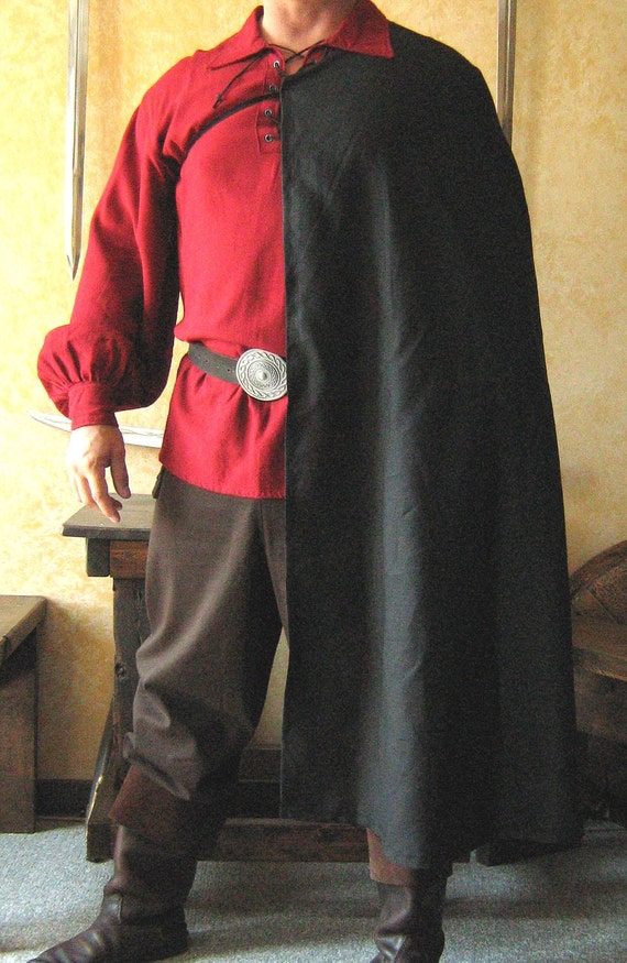 Medieval Celtic Noble Renaissance Half Cloak by MorganasCollection