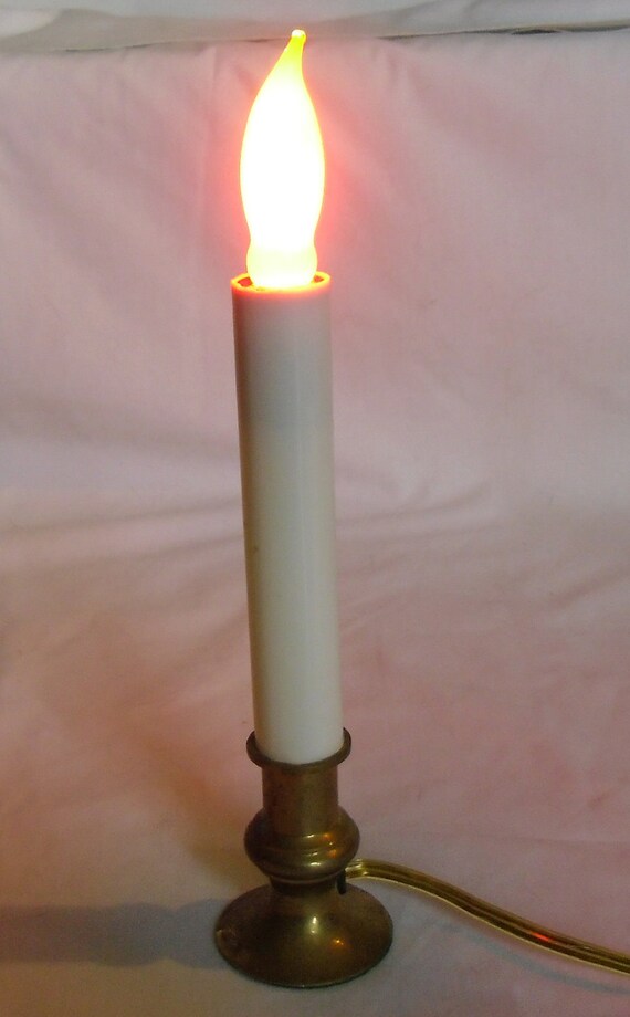 vintage electric candle l one brass candle light vintage electric candle l one brass candle light