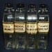 Set of 4 Vintage Glass Apothecary Bottles: