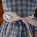 Blue and White Checkered Gingham Print Handmade Sleeveless Dress fitting American Girl & Similar 18" Dolls - Doll Clothes