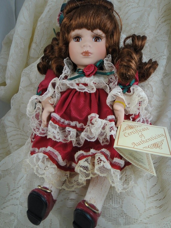 Items similar to Musical Collectors Choice Porcelain Doll on Etsy