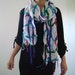 RESERVED for Jeanne Tangled Lattice Nuno Felted Scarf