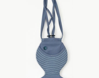 Fish Purse Animal Bag Hipster Small Purse Cotton Purse Lilac Cross Body Purse Cute Purse Indie Fashion Hippie Fanny Pack Kawaii Kids Bag