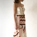 RESERVED for ALIZA - Bohemian Hand Crocheted Maxi Skirt, Hi-Low Knitted Skirt, Winter wedding, One-of-a-kind