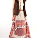 Bohemian Hand Crochet Maxi Skirt, Knit skirt, Spring maxi skirt, Festival cotton skirt, One-of-a-Kind skirt