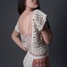 RESERVED for MARLYN, White Hand Crochet Top with Open Back, Spring wedding, Crochet cropped top, Festival top, Hippie top