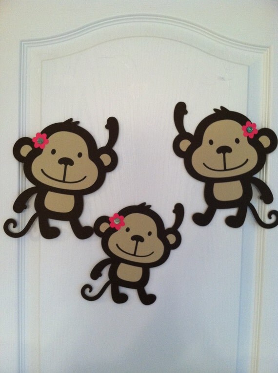Items similar to Hanging monkey party decorations on Etsy