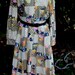 Vintage Leslie Fay Original Patterned Gold Metallic Dress Adorable 1960s 1970s