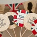 INSTANT DOWNLOAD Printable British Royal Cupcake Toppers